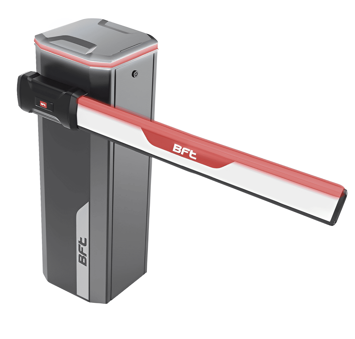 BFT automatic boom gate barrier for parking access solutions by SAMT in New South Wales, Australia.