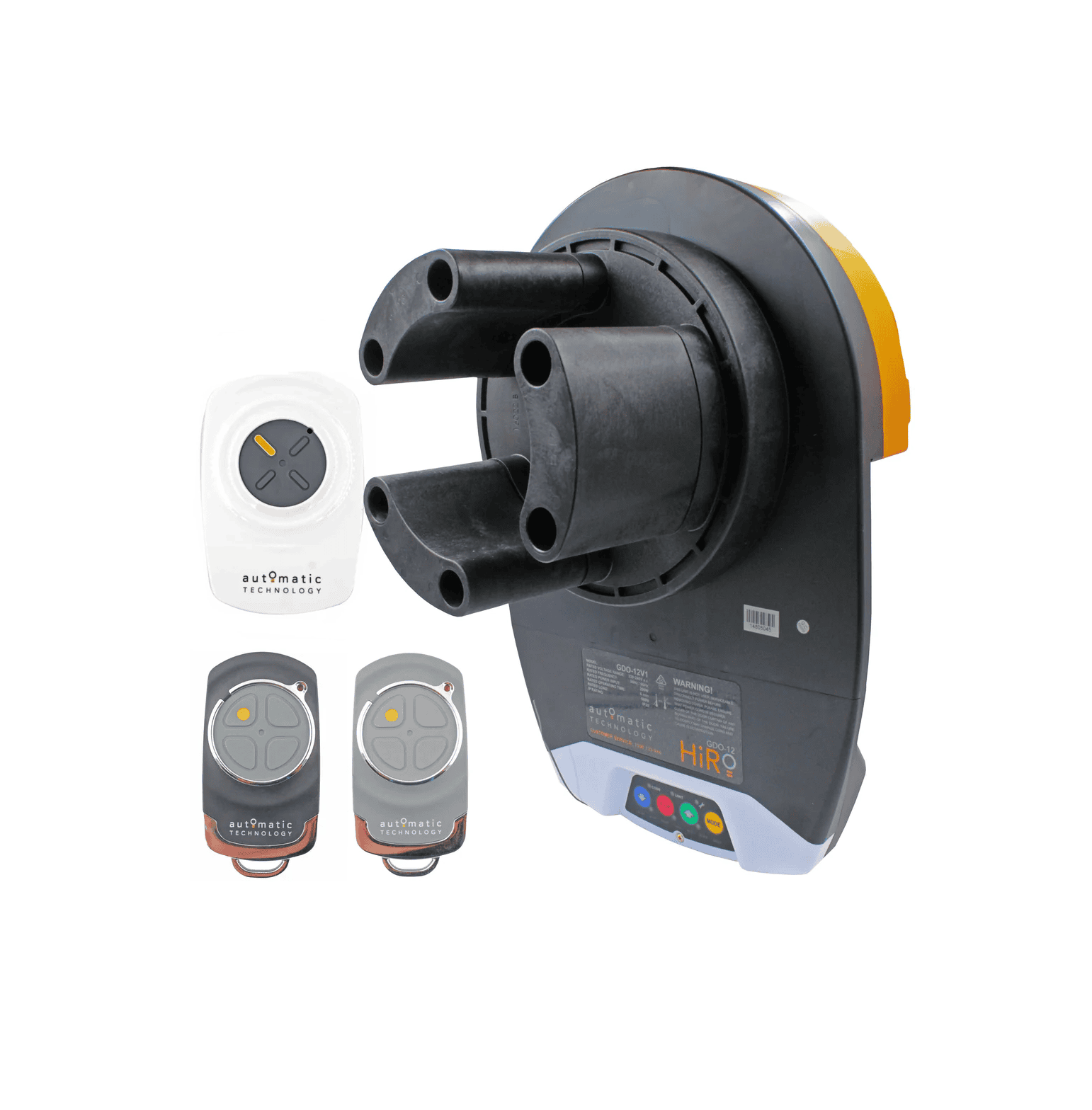 Sectional garage door opener motor kit with remote controls by SAMT Garage & Gate Automation, Prestons, New South Wales, Australia.