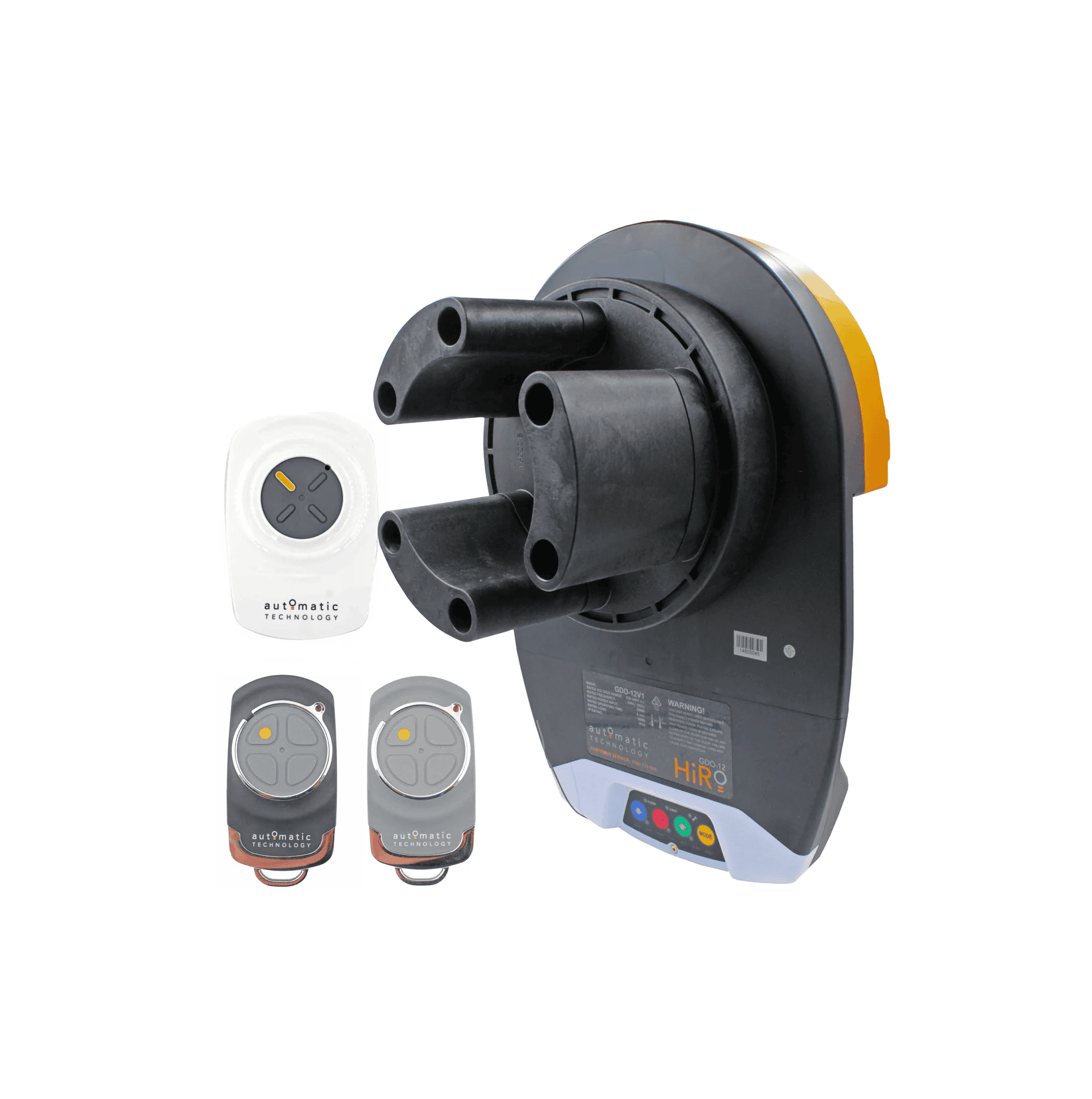 Sectional garage door opener motor kit with remote controls by SAMT Garage & Gate Automation, Prestons, New South Wales, Australia.