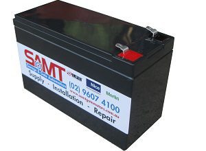 Backup battery for automatic garage doors and gates by SAMT Garage & Gate Automation, Australia.
