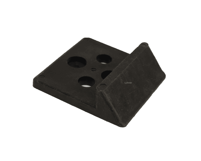Heavy-duty rubber gate stopper for automatic gate systems by SAMT Garage & Gate Automation, Prestons, New South Wales, Australia.