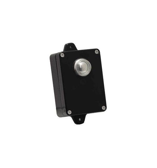 Wall-mounted push button access control for automatic gates in Prestons, New South Wales, Australia.