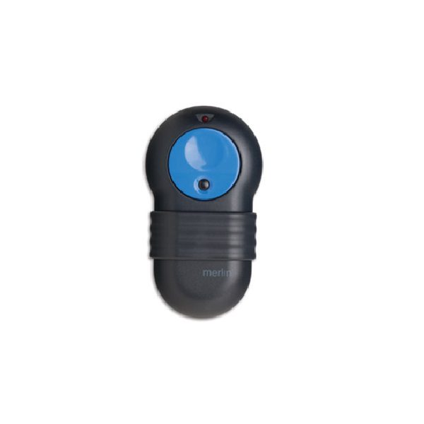 Merlin blue button garage door remote control key fob, SAMT Garage & Gate Automation, Prestons, New South Wales, Australia.