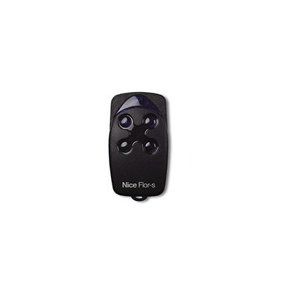 Nice Flor-s four-button garage door remote control for automatic gate systems by SAMT, Australia.