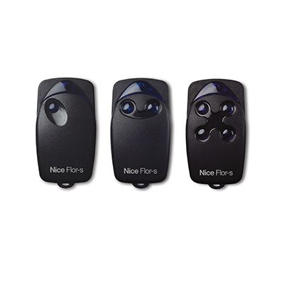 Set of three Nice Flor-S garage door remote controls, automatic gate motor remotes, SAMT in Australia.