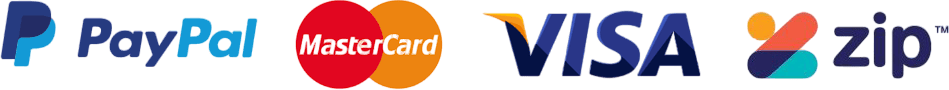 Accepted payment methods including PayPal, MasterCard, Visa, and Zip Pay in Prestons, New South Wales, Australia"