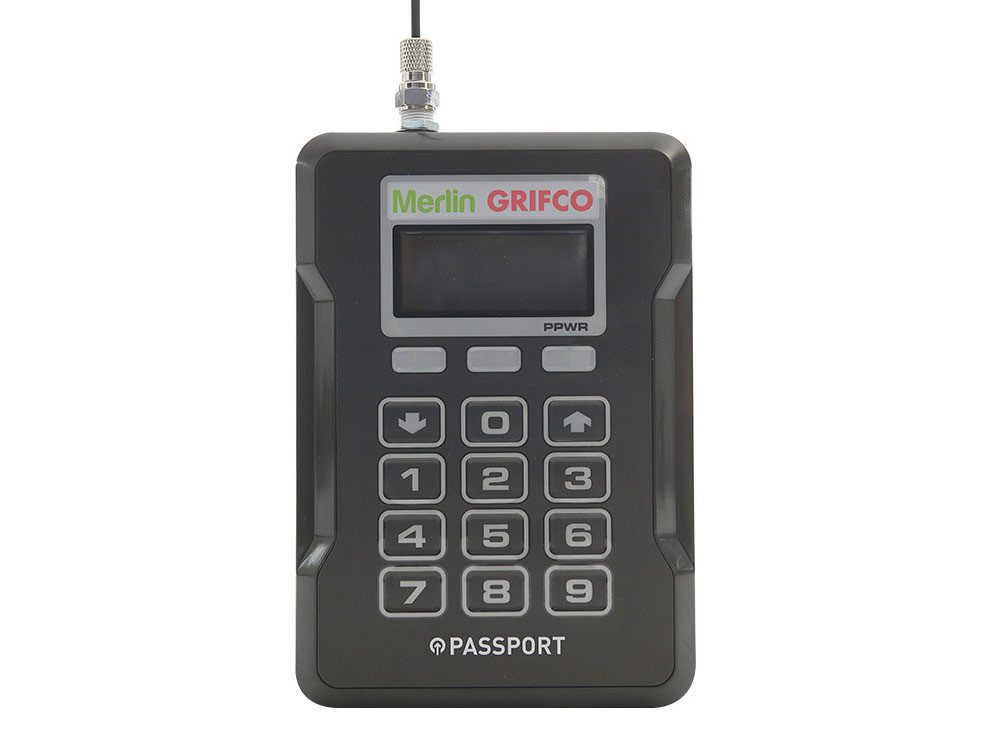 Merlin Grifco garage door opener keypad and controller for automatic doors, Prestons, New South Wales, Australia.