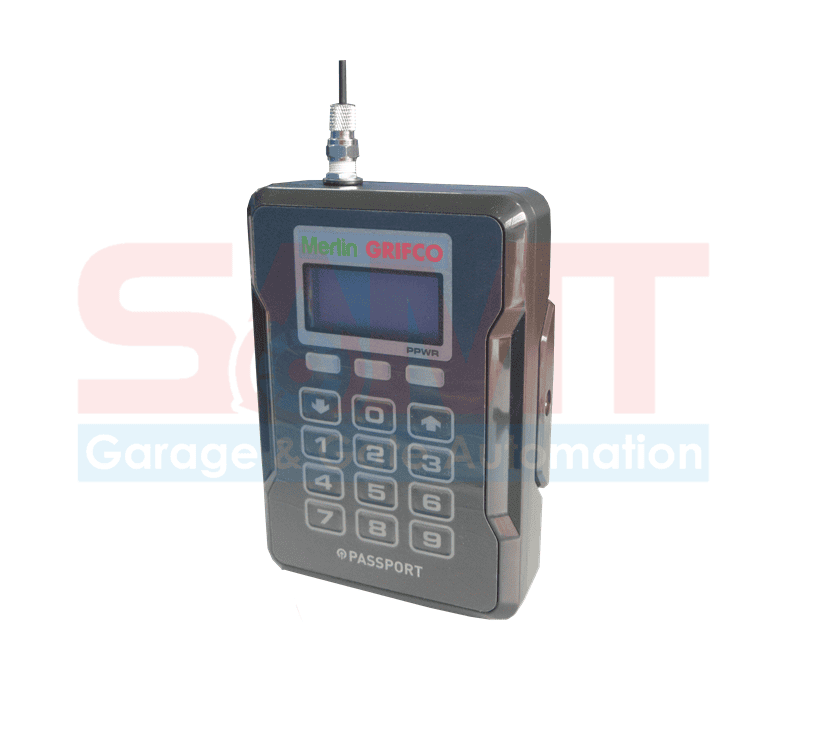 Merlin Grifco garage door opener keypad and controller for automatic doors, Prestons, New South Wales, Australia.