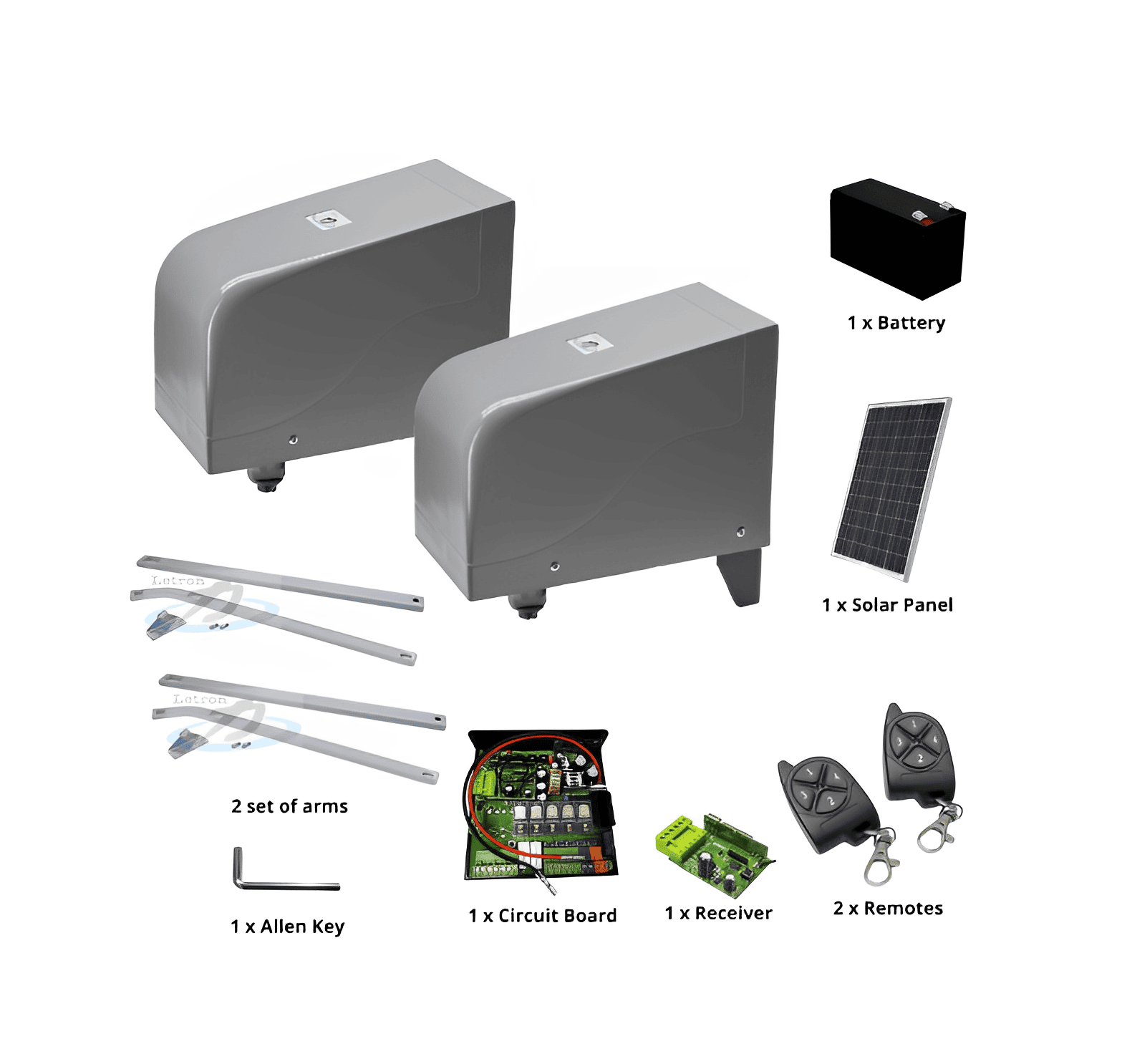Letron Swing Gate Opener SW850 Solar Double - Image 3
