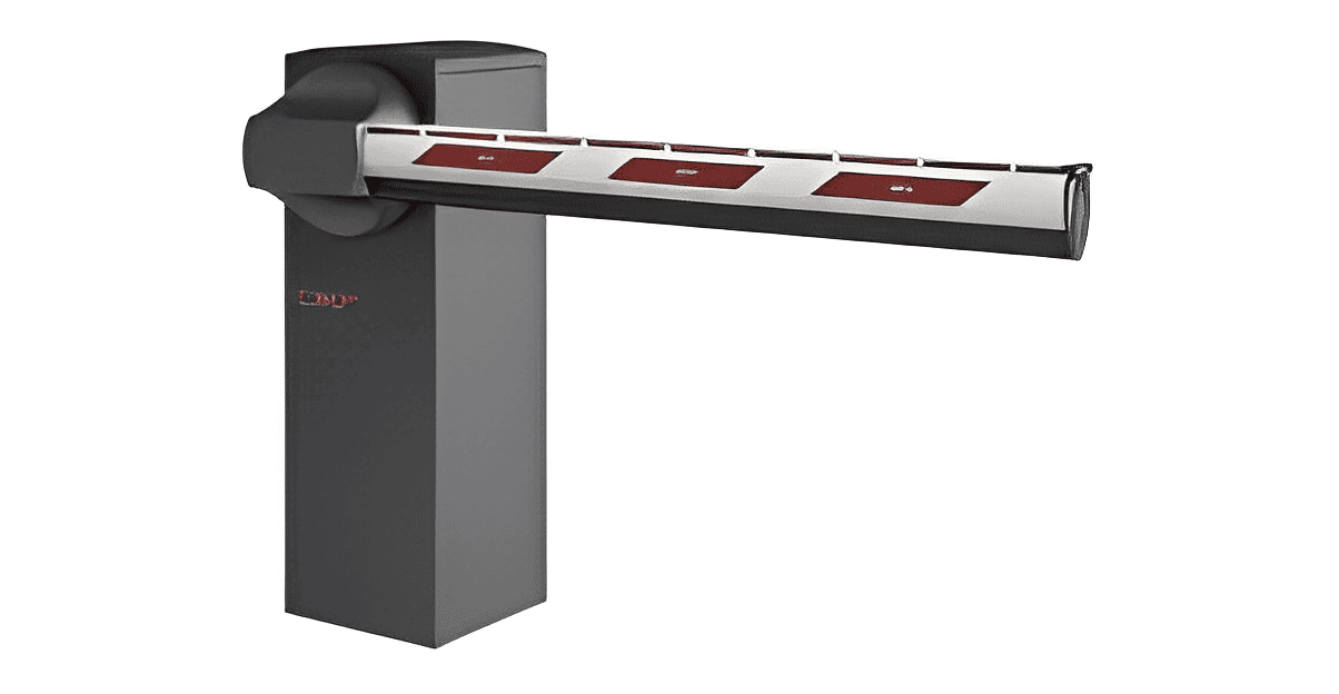 High-security automatic boom gate system for controlled entry by SAMT Garage & Gate Automation, Australia.
