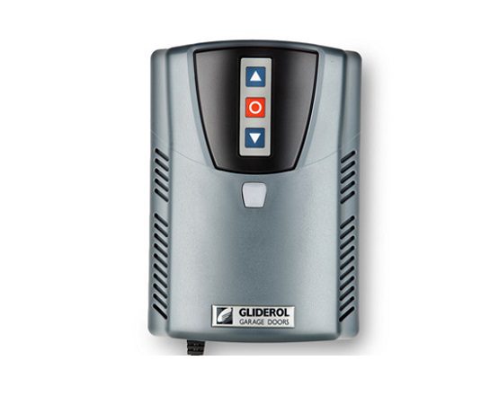 Gliderol garage door opener control panel with up, stop, and down buttons, in Prestons, New South Wales, Australia