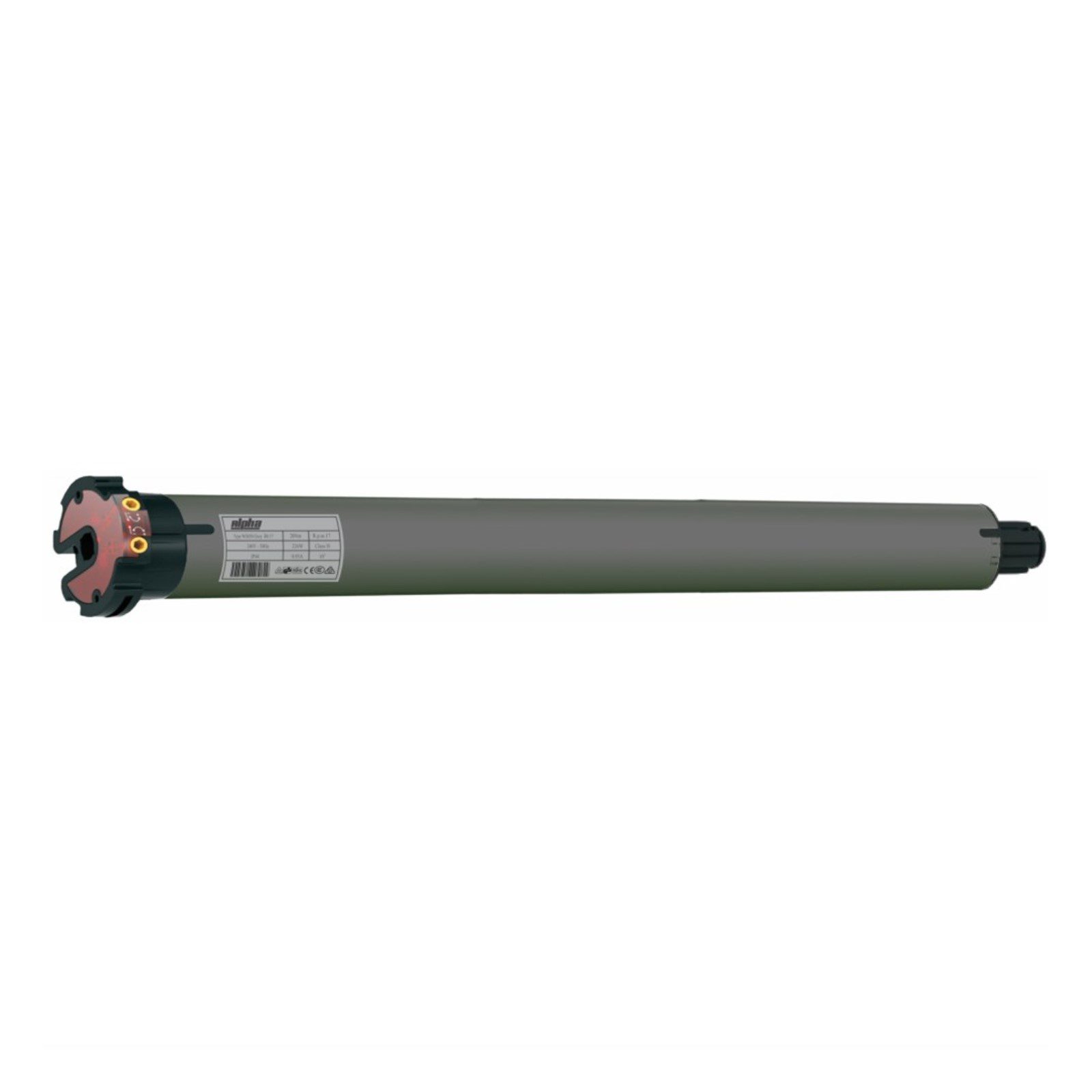 Alpha Tubular Universal Motor with Mechanical Limits WSS50 Grey - 20/17