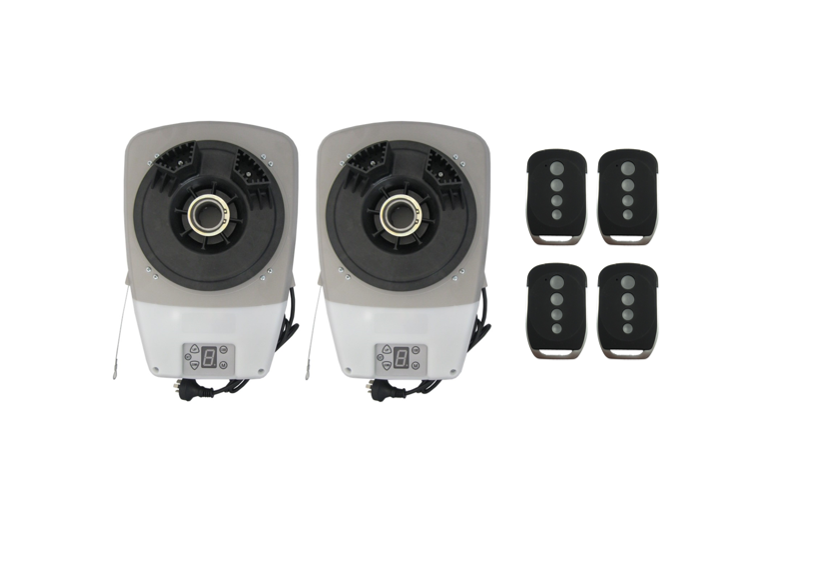 2x Roller Garage Door Motor Opener Automatic with 4 x Remotes