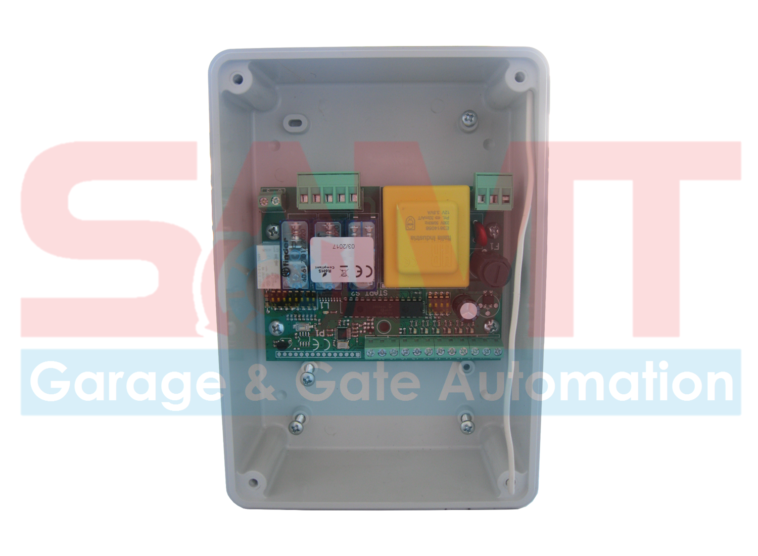 SAMT electronic control box for automatic gate and garage door systems in New South Wales, Australia.