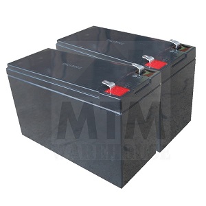 Replacement battery set for automatic gate motor or garage door opener, SAMT, Prestons, New South Wales, Australia.