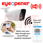 EyeOpener WiFi garage gate camera system, view and control your gate via smartphone, SAMT, Prestons, New South Wales, Australia.