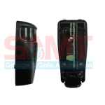 Side and internal view of automatic garage door sensor for secure entry by SAMT in Prestons, New South Wales, Australia.