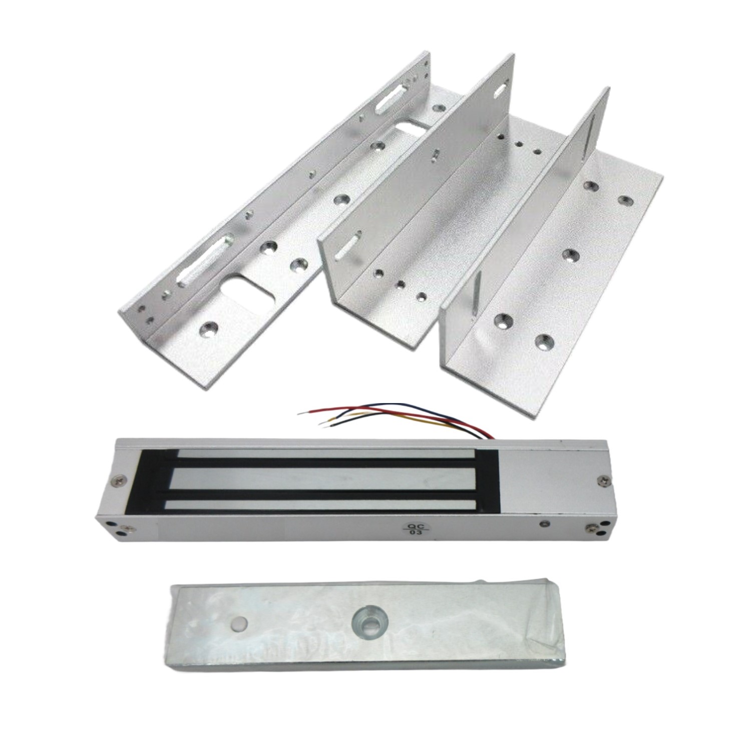 12VDC Electric Magnetic Lock for Swing Gates Doors 280kg Waterproof, with ZL Mounting Brackets